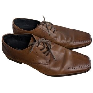 Stacy Adams Men's 12 Leather Brown Dress Shoes Lace UP Classic Academia